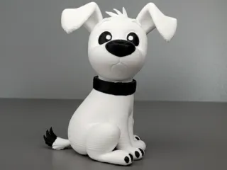 Cute Dog fast print in single color colored options provided