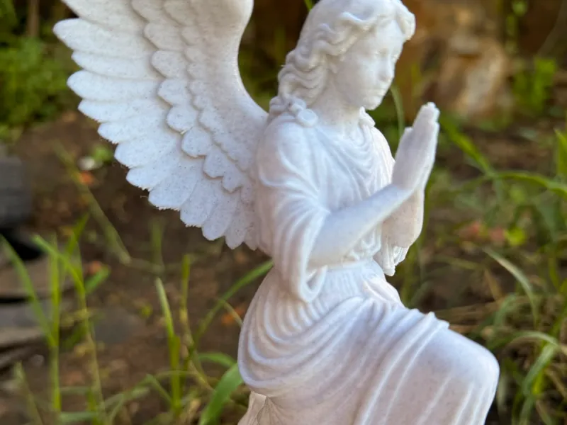 Kneeling Angel in Marble