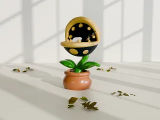 mario plant key tray