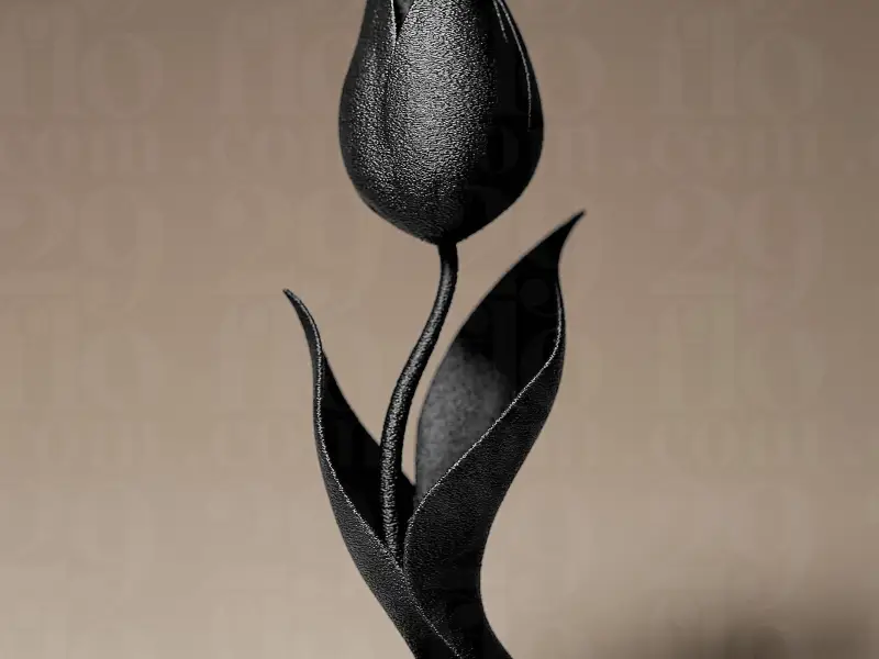 Statuetta moderna di tulipano