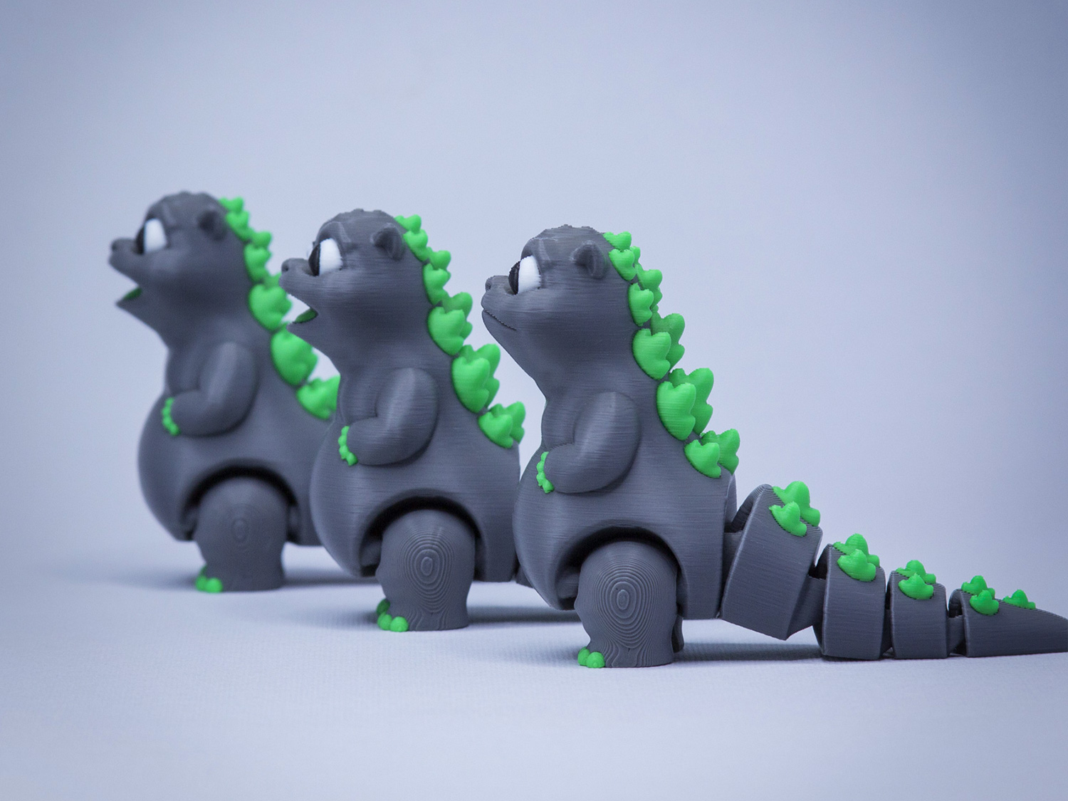 3D Printer Files | 3MF File | Baby Godzilla the articulated toy UPDATED ...