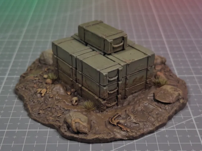 Pila de Cajas - Terreno de Juego de Guerra Grimdark