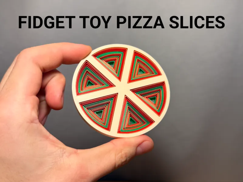 Brinquedo Antiestresse Fatias de Pizza