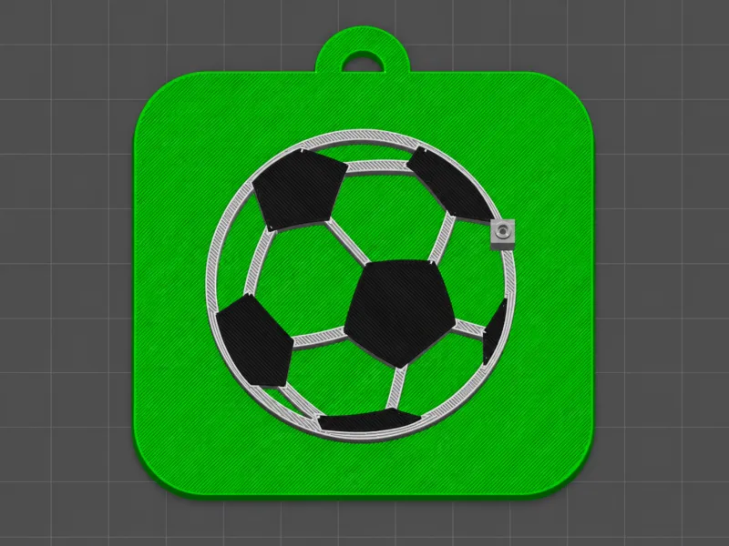 Soccer Ball Keychain