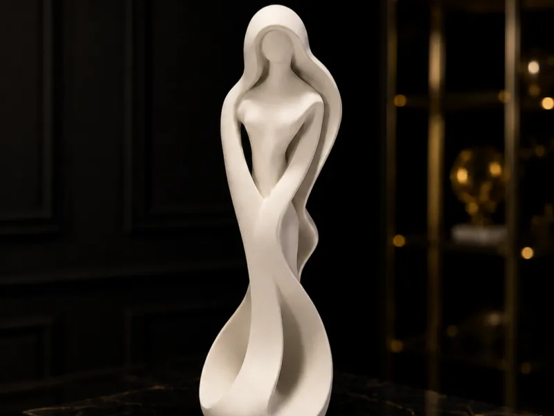 Abstract Zodiac Virgo Statue