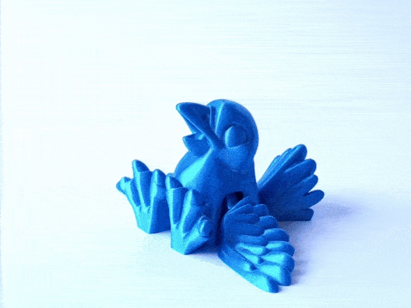 Hübscher blauer Vogel