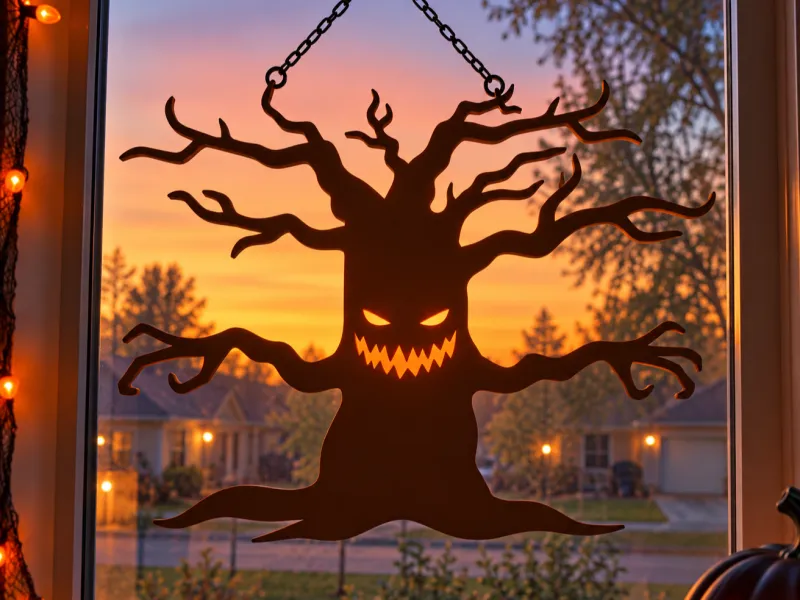 Haunted Tree window decor