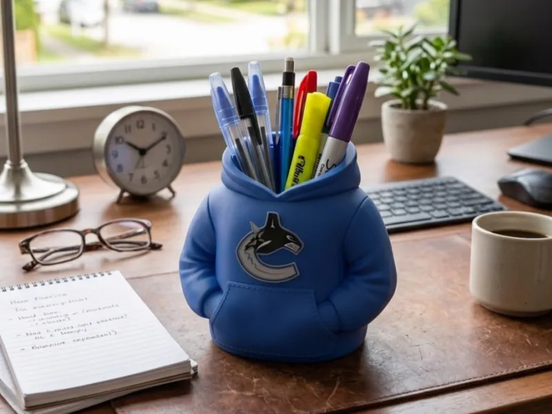 CANUCKS HOODIE PEN HOLDER / ORGANIZER