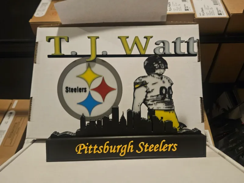 NFL - Pittsburgh Steelers TJ Watt display