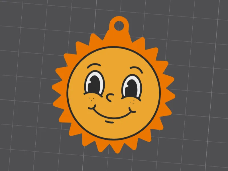 Sunny Keychain