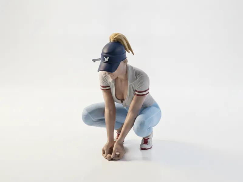 Golf Babe Female Figurine Sports 3D Printable