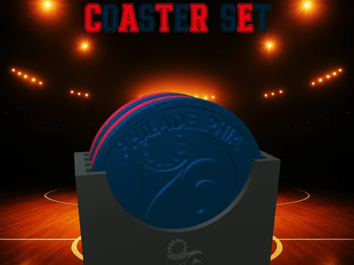 Philadelphia 76ers Coaster Set (NBA)