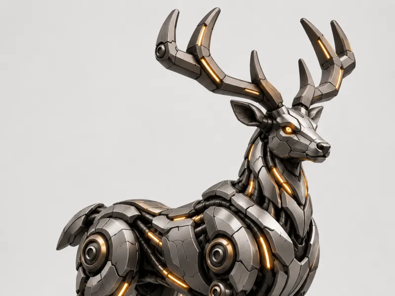 Mechanical Stag – Futuristic Robotic Deer