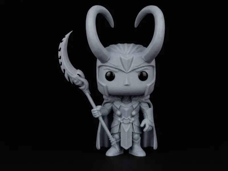 Loki from Marvel style Funko Pop