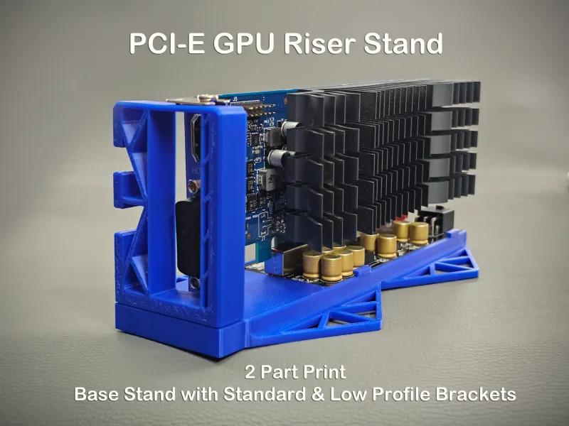 GPU Riser Verticale Standaard met Beugels