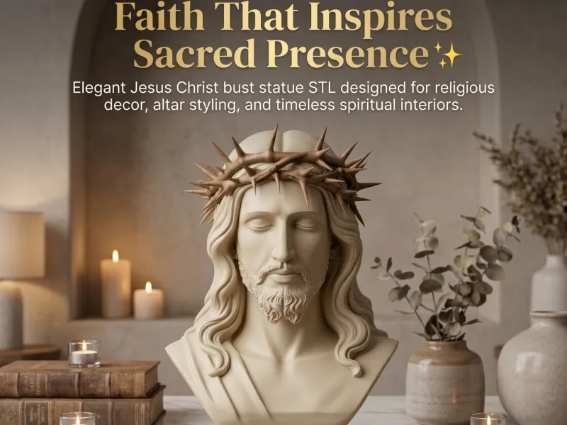 Jesus Christ Bust Statue, Jesus Bust, Religious Altar,