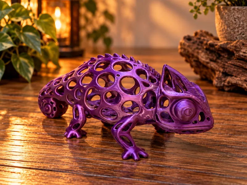 Voronoi Chameleon – Sculptură animalieră unică