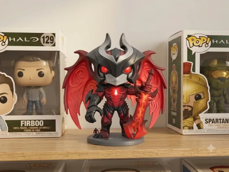 Aatrox from League of Legends style Funko Pop desktop char