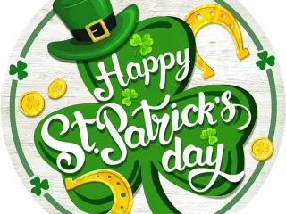 Happy St Patrick day sign
