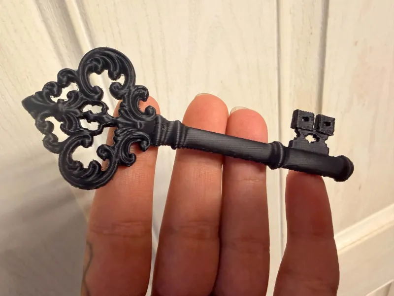 Ornate Decorative Fantasy Key with Intricate Details