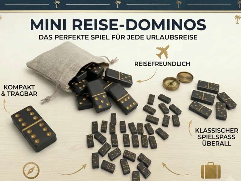 Mini Dominó - Kit de Jogo de Viagem