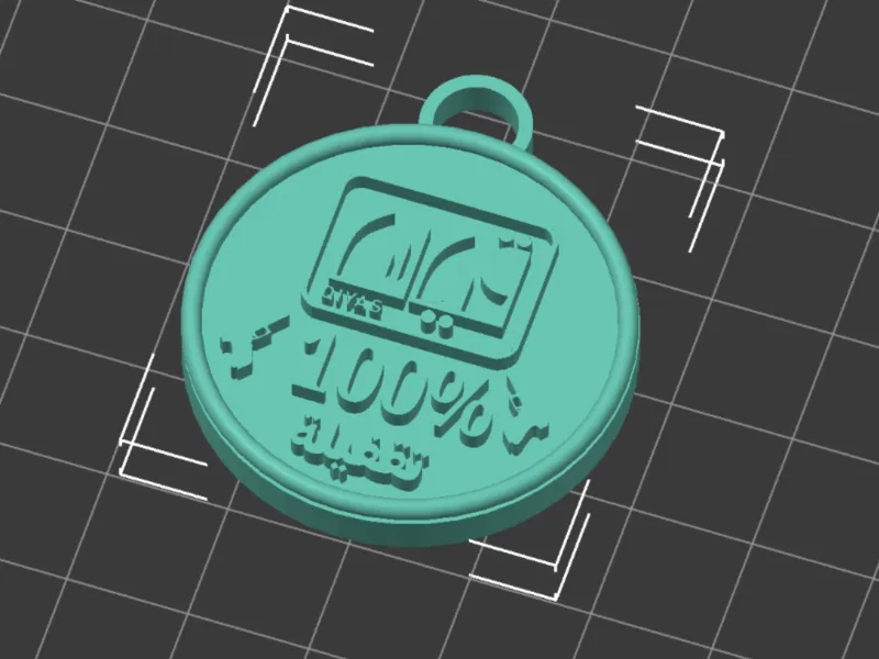 Qiyas 100% Keychain - ميدالية قياس% 100