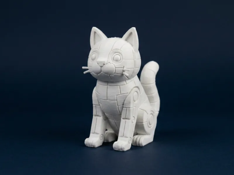 Mechanical Robotic Cat Figurine