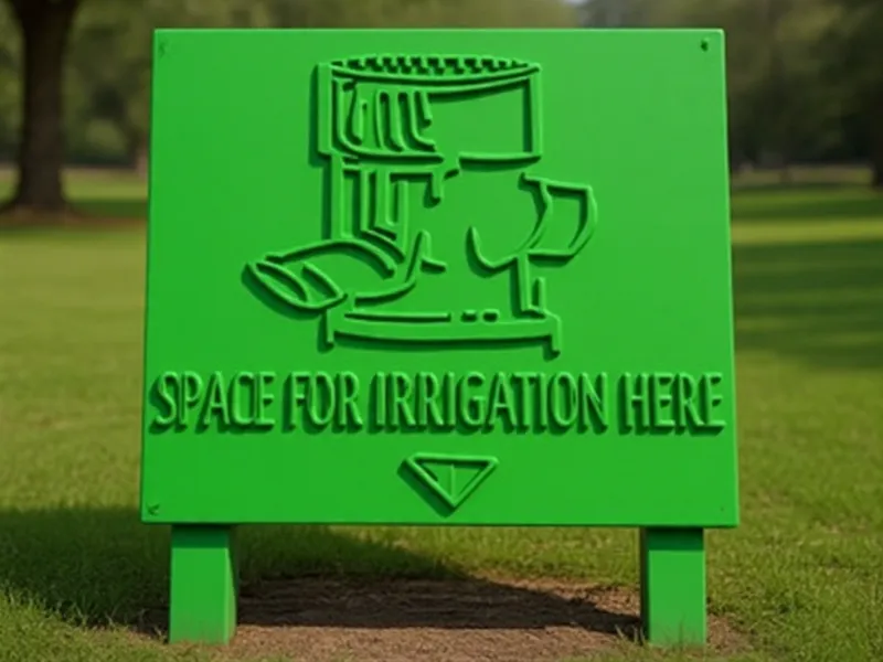 IRRIGATION Notice 3D SIGN