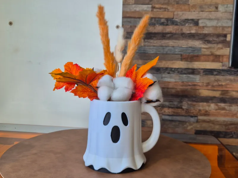 Pot multi-usage style tasse fantome halloween