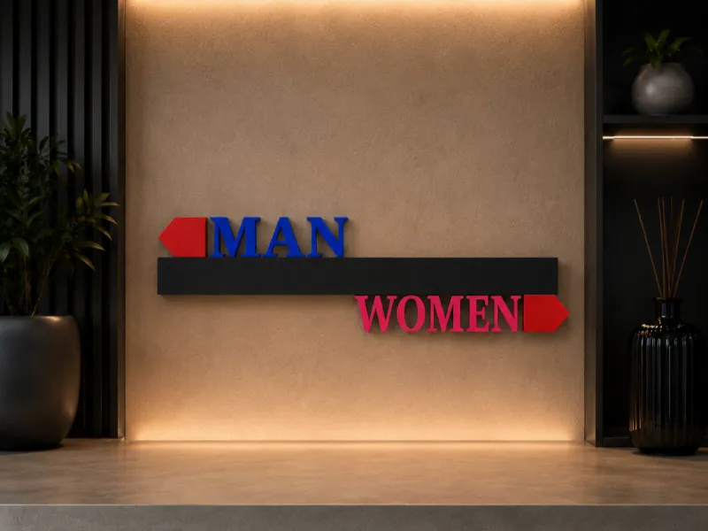 WC-Wegweiser „Damen & Herren“