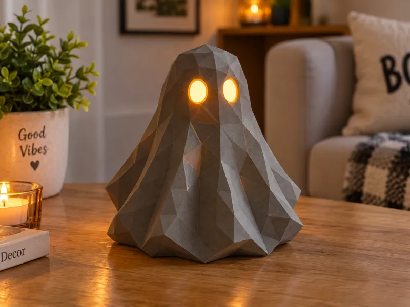 Sculpture de fantôme pour bougie chauffe-plat