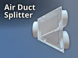 100mm Air Duct Flow Control Splitter-0