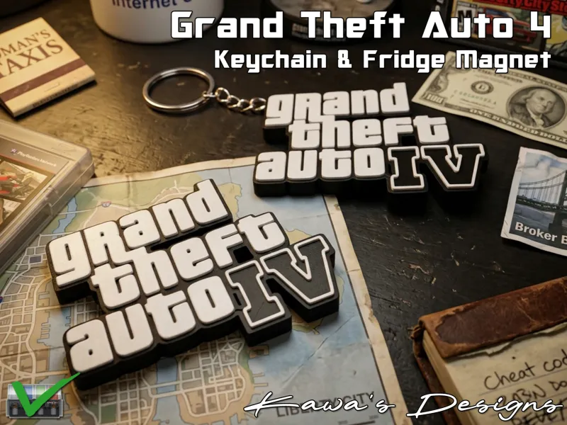 GTA 4 Keychain & Fridge Magnet