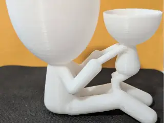 Mother and child playing together planter