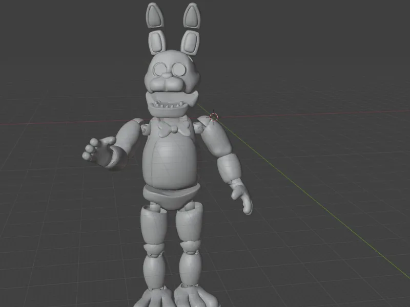 Jointed Fully Articulated Bonnie Action Figure (FNaF) Dummy