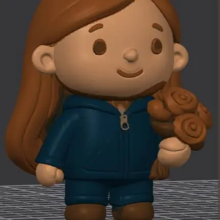 easy girl wit  flowers