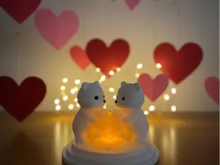Bärchen mit Herz LED Modell