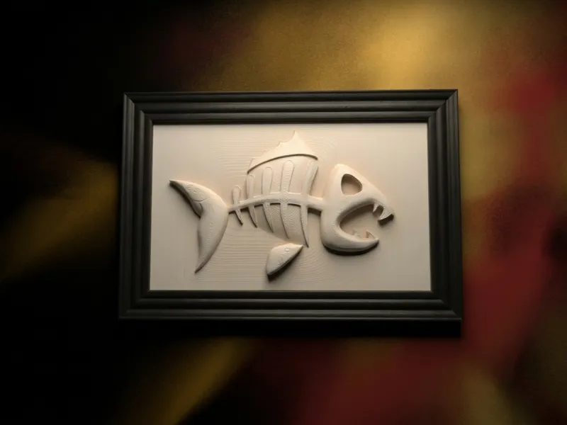 Wall Art Cuadro espina pescado 2