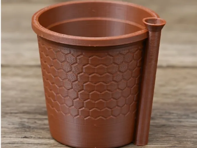 Self-watering Round Flower Pot With Insert Pot