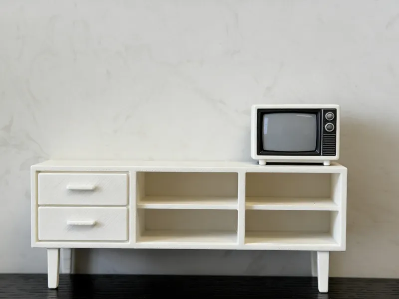TV-Schrank  Tischdekoration  Miniatur-Möbel