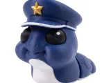 FlexiSlugs Captain Turtle - Flexi Articulated Chibi Slug STL-0