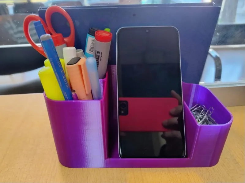 Organizador de Escritorio 2 en 1–Soporte Celular y lapicero