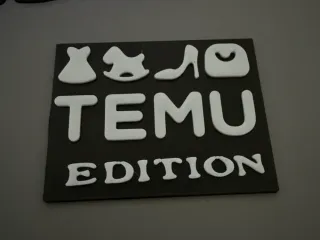 TEMU Edition car badge