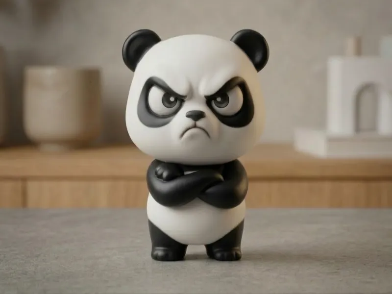 Mini Figura de Panda "Morruño"