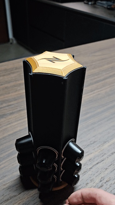 带内部隔间的Nespresso旋转胶囊架