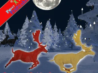 Fallow Deer 2 Figurine Poses; Sprinting & Jumping