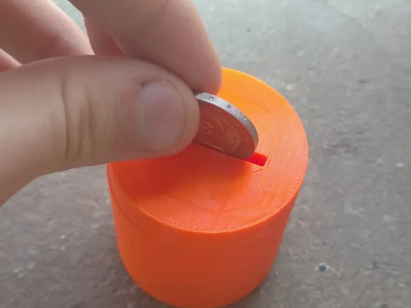Zylindrische Spardose