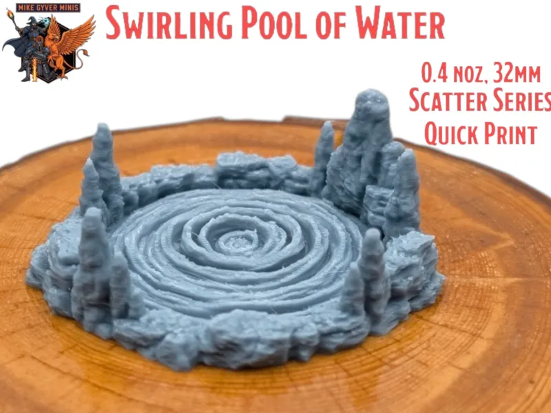 Swirling Pool of Water - MGM Print-Ready Mini