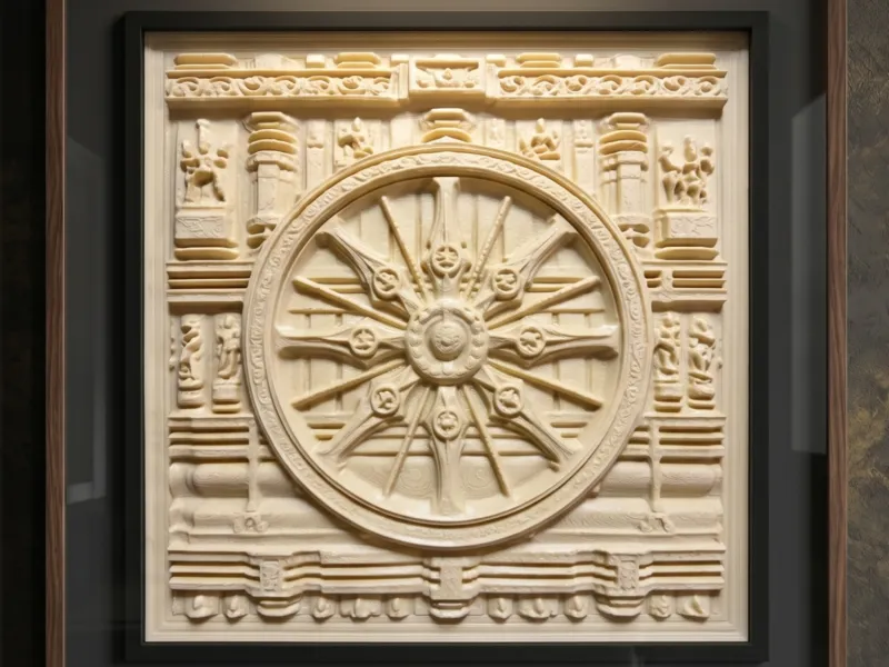 Konark Sun Temple Wheel - Relief Sculpture