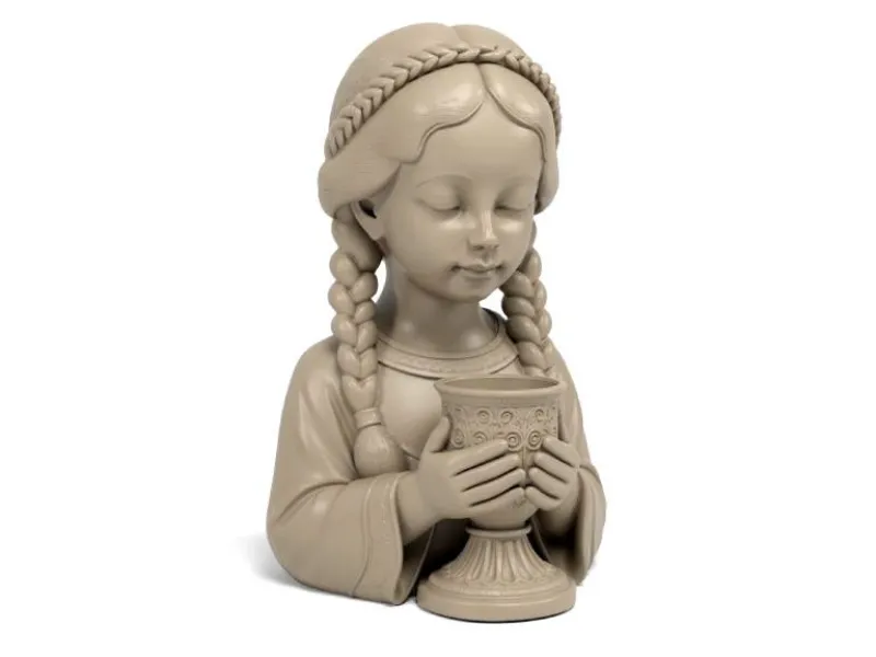 Candle holder girl